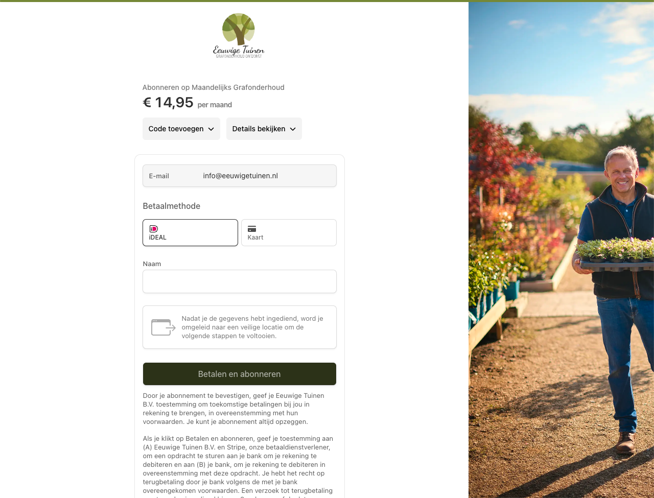 Betalen van jouw abonnement